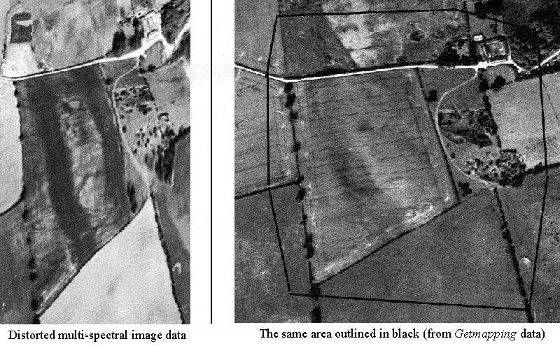 Distortion in 1992 multispectral data