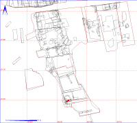 Shows location of spit 12AF147 in relation to the rest of Site 12