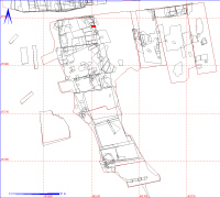 Shows location of spit 12AD595 in relation to the rest of Site 12