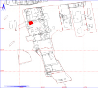 Shows location of spit 12AD8129 in relation to the rest of Site 12