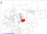 Shows location of spit 2CA775 in relation to the rest of Site 2