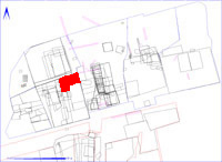 Shows location of spit 2DB138 in relation to the rest of Site 2