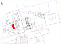 Shows location of spit 2DB148 in relation to the rest of Site 2