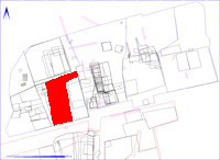 Shows location of spit 2DB2 in relation to the rest of Site 2