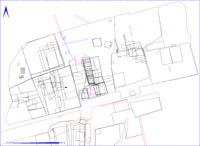 Shows location of buried soil 2DB362 in relation to the rest of Site 2